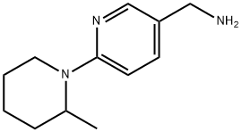 [6-(2-Methyl-1-piperidinyl)-3-pyridinyl]-methanamine 结构式