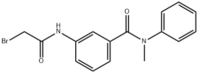 3-[(2-Bromoacetyl)amino]-N-methyl-N-phenylbenzamide 结构式