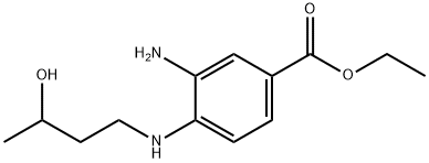 Ethyl 3-amino-4-[(3-hydroxybutyl)amino]benzoate 结构式