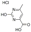 2-羟基-6-甲基-嘧啶-4-羧酸盐酸盐 结构式