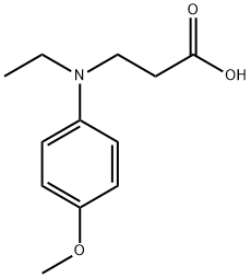 3-[Ethyl-(4-methoxy-phenyl)-amino]-propionic acid 结构式