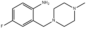 4-Fluoro-2-[(4-methyl-1-piperazinyl)methyl]aniline 结构式
