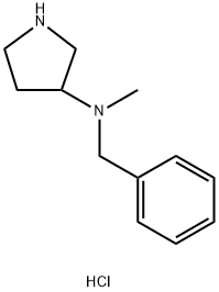 N-苄基-N-甲基吡咯烷-3-胺二盐酸盐 结构式