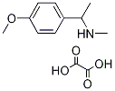 [1-(4-Methoxy-phenyl)-ethyl]-methyl-amine oxalate 结构式