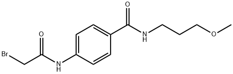 4-[(2-Bromoacetyl)amino]-N-(3-methoxypropyl)-benzamide 结构式