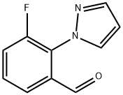 3-氟-2-(1H-吡唑-1-基)苯甲醛 结构式