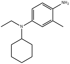 N-4-Cyclohexyl-N-4-ethyl-2-methyl-1,4-benzenediamine 结构式