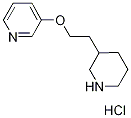 3-[2-(3-Pyridinyloxy)ethyl]piperidinehydrochloride 结构式