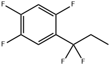 1-(1,1-DIFLUOROPROPYL)-2,4,5-TRIFLUOROBENZENE 结构式