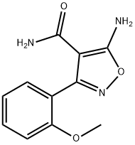 5-氨基-3-(2-甲氧苯基)异恶唑-4-甲酰胺 结构式