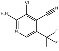 2-Amino-3-chloro-5-(trifluoromethyl)-isonicotinonitrile 结构式