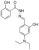N'-[4-(Diethylamino)-2-hydroxybenzylidene]-2-hydroxybenzohydrazide 结构式