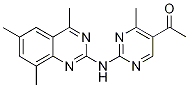 1-{4-甲基-2-[(4,6,8-三甲基喹唑啉-2-基)氨基]嘧啶-5-基}乙酮 结构式