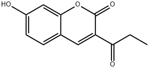 7-羟基-3-丙酰-香豆素 结构式