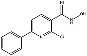 2-Chloro-N'-hydroxy-6-phenyl-3-pyridinecarboximidamide 结构式