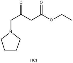 3-Oxo-4-pyrrolidin-1-yl-butyric acid ethyl ester hydrochloride 结构式