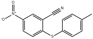 2-[(4-Methylphenyl)sulfanyl]-5-nitrobenzonitrile 结构式