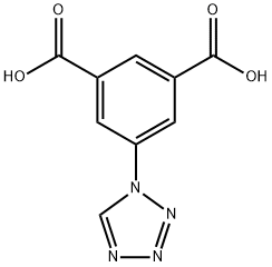 5-(1H-四唑-1-基)1,3-苯二甲酸 结构式