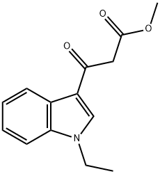 3-(1-乙基-1H-吲哚-3-基)-3-氧代丙酸甲酯 结构式