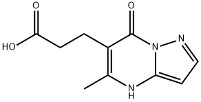 3-(5-甲基-7-氧代-4,7-二氢吡唑并[1,5-A]嘧啶-6-基)丙酸 结构式