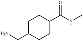 4-(氨基甲基)-N-甲基-1-环己酰胺 结构式