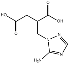 2-[(5-氨基-1H-1,2,4-三唑-1-基)甲基]丁二酸 结构式