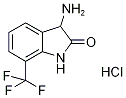 3-氨基-7-(三氟甲基)-1,3-二氢-2H-吲哚-2-酮盐酸盐 结构式