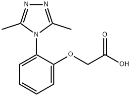 2-(2-(3,5-二甲基-4H-1,2,4-三唑-4-基)苯氧基)乙酸 结构式