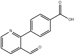 4-(3-Formyl-pyridin-2-yl)-benzoic acid 结构式
