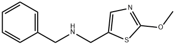 N-苄基-1-(2-甲氧基-1,3-噻唑-5-基)甲胺盐酸盐 结构式