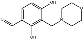 2,4-Dihydroxy-3-(morpholin-4-ylmethyl)benzaldehyde 结构式