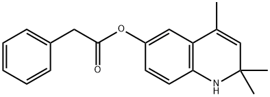 苯基-乙酸2,2,4-三甲基-1,2-二氢-喹啉-6-基酯 结构式