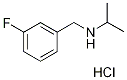 N-(3-Fluorobenzyl)propan-2-amine hydrochloride 结构式