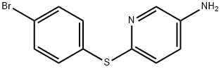 6-[(4-Bromophenyl)sulfanyl]-3-pyridinylamine 结构式