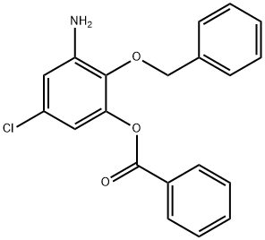 3-Amino-2-(benzyloxy)-5-chlorophenyl-benzenecarboxylate 结构式