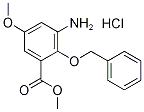 Methyl 3-amino-2-(benzyloxy)-5-methoxybenzoate hydrochloride 结构式