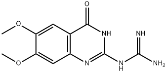 N-(6,7-二甲氧基-4-氧代-1,4-二氢喹唑啉-2-基)胍 结构式