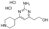 2-(2-Amino-6-piperidin-4-yl-pyrimidin-4-yl)-ethanol dihydrochloride 结构式