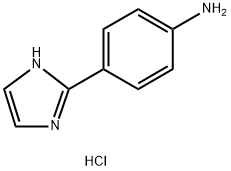 4-(1H-咪唑-2-基)苯胺二盐酸盐 结构式