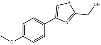 [4-(4-甲氧苯基)-1,3-噻唑-2-基]甲醇 结构式