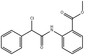 2-{[氯(苯基)乙酰基]氨基}苯甲酸甲酯 结构式