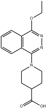 1-(4-乙氧基酞嗪-1-基)哌啶-4-羧酸 结构式