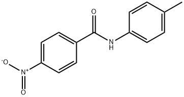 苯甲酰胺,4-硝基-N-(4-甲基苯基)- 结构式