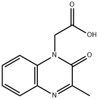 (3-甲基-2-氧代喹喔啉-1(2H)-基)乙酸 结构式