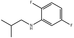 2,5-二氟-N-异丁基苯胺 结构式