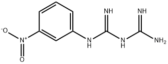 1-(二氨基亚甲基)-2-(3-硝基苯基)胍 结构式
