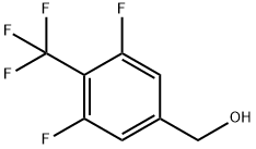 [3,5-二氟-4-(三氟甲基)苯基]甲醇 结构式