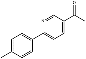 1-[6-(4-Methylphenyl)pyridin-3-yl]ethanone 结构式