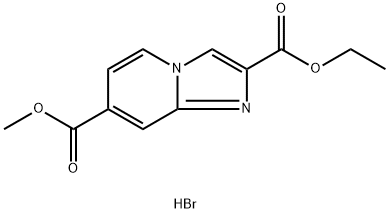 2-乙基7-甲基咪唑并[1,2-A]吡啶-2,7-二羧酸氢溴酸盐 结构式