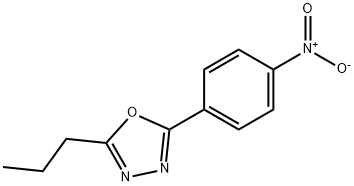 2-(4-硝基苯基)-5-丙基-1,3,4-恶二唑 结构式